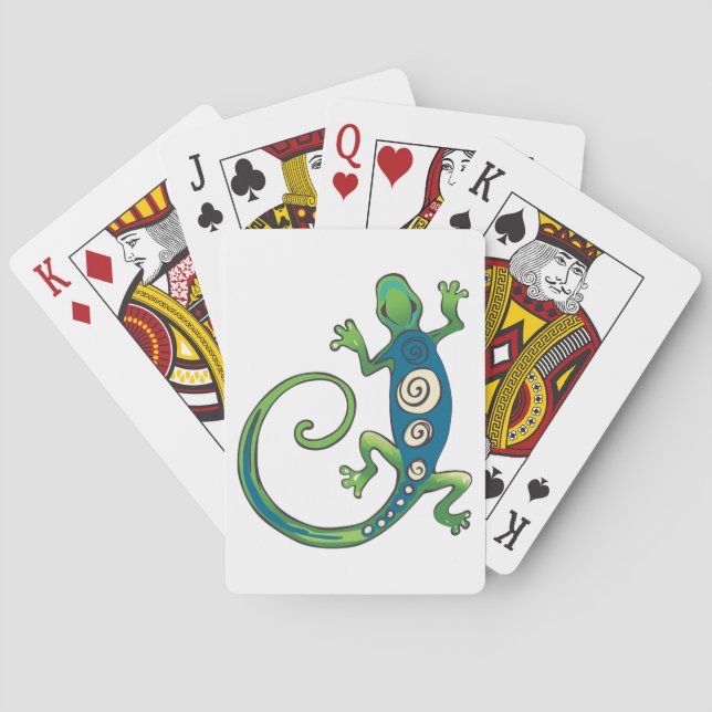 Gecko Lizard Playing Cards (Back)