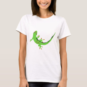 Gecko Lizard Reptile Illustration  T-Shirt