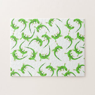Gecko Lizard Reptile Pattern  Jigsaw Puzzle
