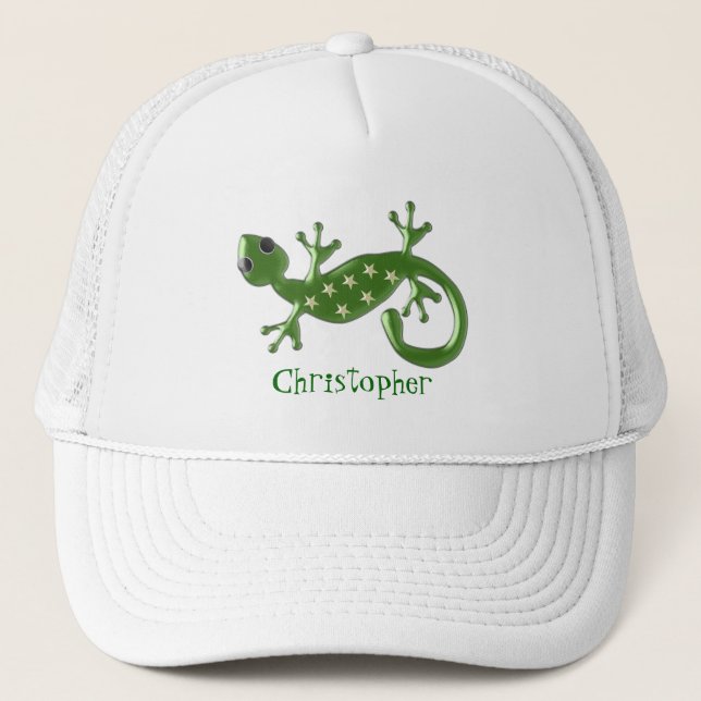 Gecko Lizard Trucker Hat (Front)