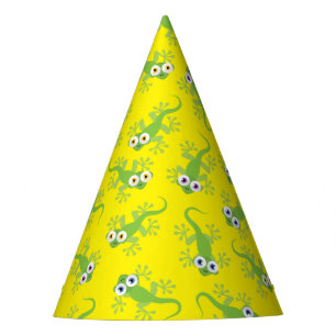 Gecko Lizards Birthday Party Cute Kids Party Hat