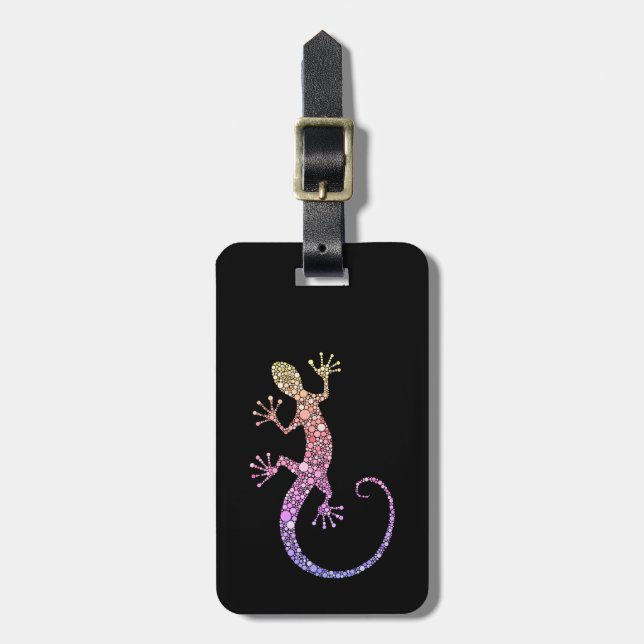 Gecko Luggage Tag (Front Vertical)