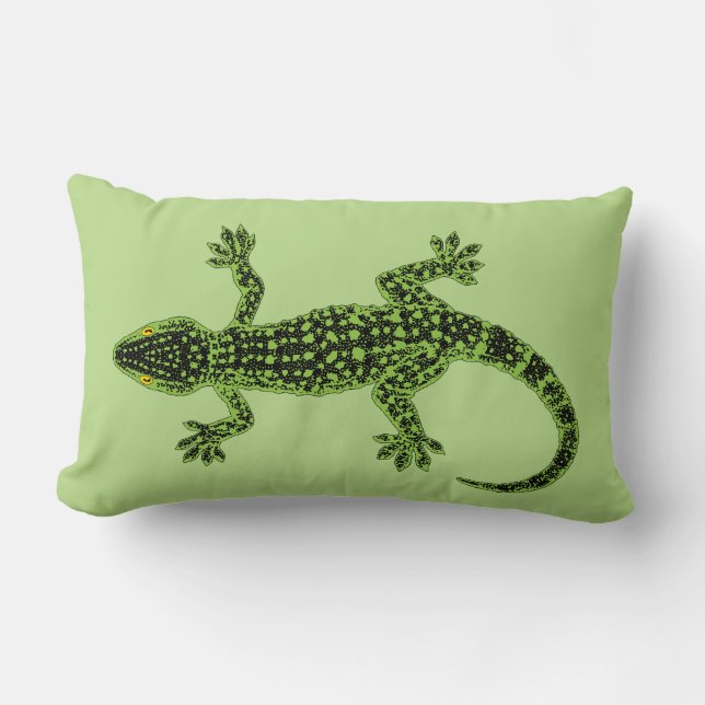 Gecko Lumbar Pillow (Front)