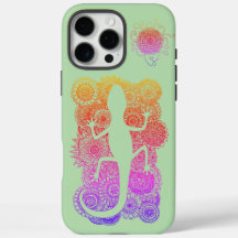 Gecko sits on Mandala Floumen