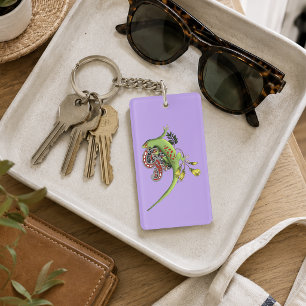 Gecko Tribal Lavande Vert Rouge