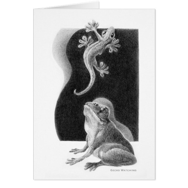 Gecko Watching Card (Front)