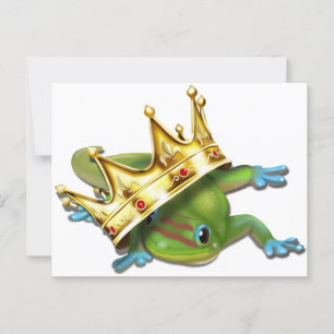 Gecko with crown  postcard