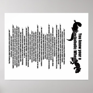 Geckoholic Poster