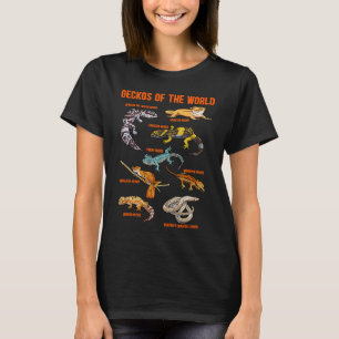 Geckos Animals of the World Crested Leopard Gecko  T-Shirt