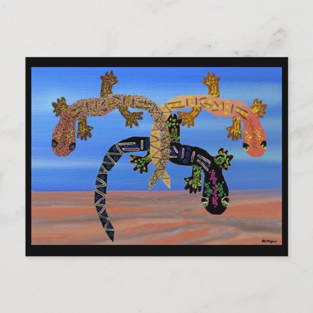 Geckos in the Valley of Fire Postcard (Front)