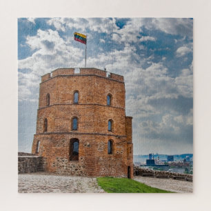 Gediminas tower in Vilnius, Lithuania Jigsaw Puzzl Puzzle