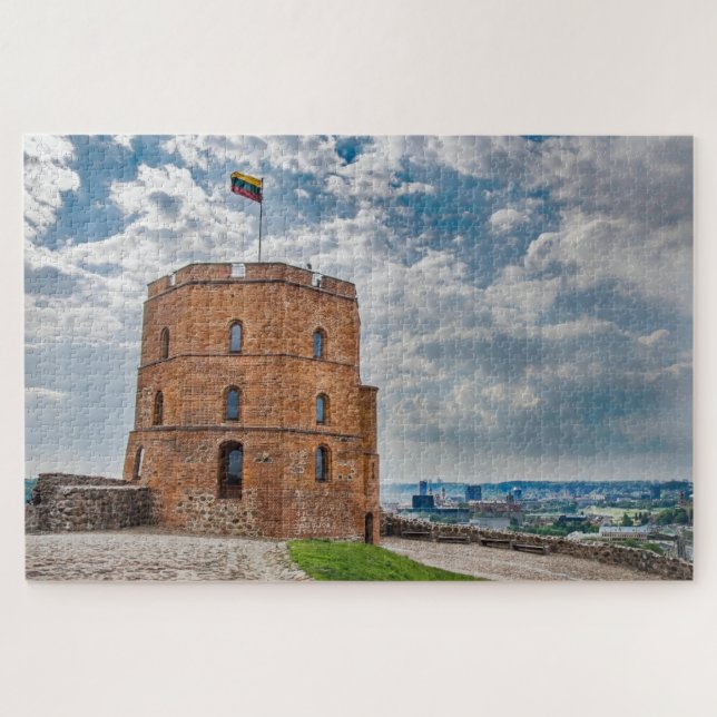 Gediminas tower in Vilnius, Lithuania Jigsaw Puzzle (Horizontal)