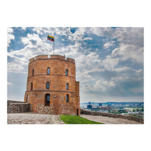 Gediminas tower in Vilnius, Lithuania Photo Print
