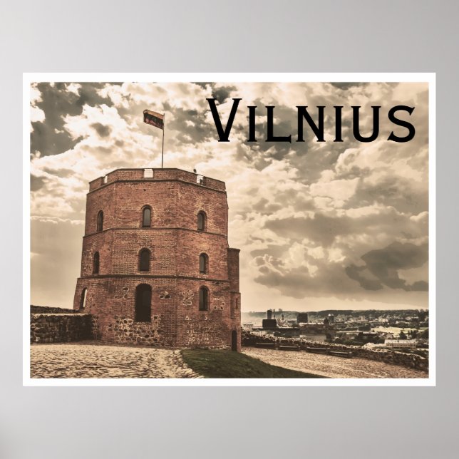 Gediminas tower of Vilnius Poster (Front)