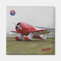 Gee Bee Super Sportster R-2 2 pouces Magnet Carré