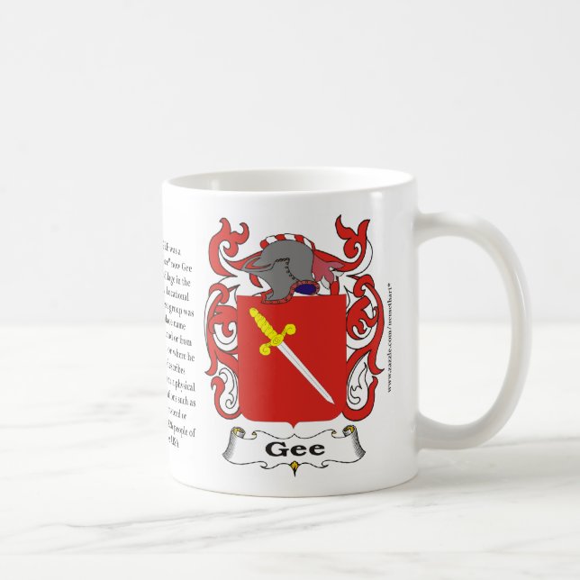 Gee manteau de famille de tasse de bras (Droite)