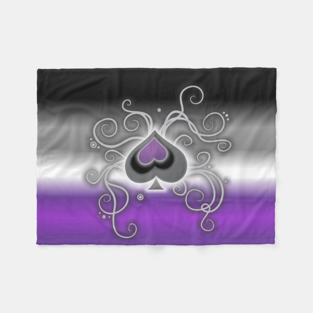 Geebot's ace colours cozy pride flag fleece blanket (Front (Horizontal))