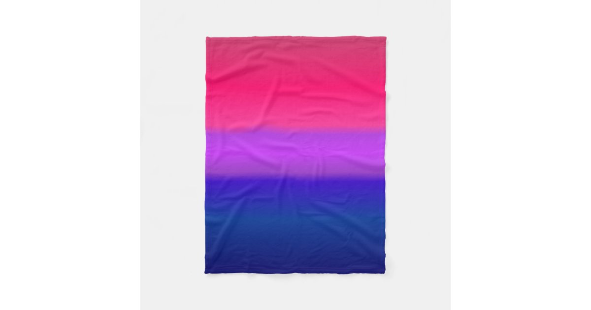 Geebot S Bisexual Bi Colours Gradient Pride Flag Fleece Blanket Zazzle Ca