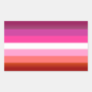 Geebot's Lesbian (lipstick) Gradient Pride Flag Sticker