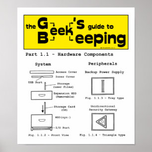 Geek Beekeeping (Hardware) - 12 x 14 Poster