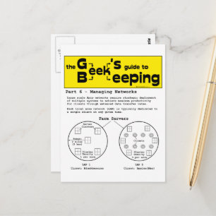 Geek Beekeeping (Networks) - Postcard