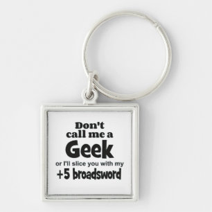 Geek broadsword keychain