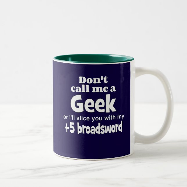 Geek broadsword wf Two-Tone coffee mug (Right)