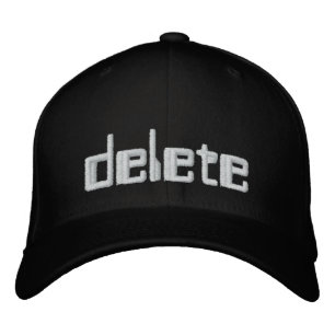 geek casquette brodé "Delete" 1337 pwn
