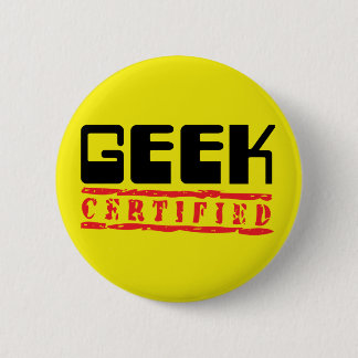 Geek certified 2 inch round button