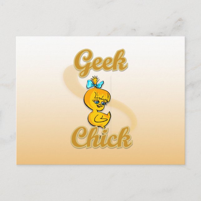Geek Chick Postcard (Front)