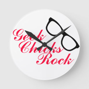 'Geek Chicks Rock' Clock
