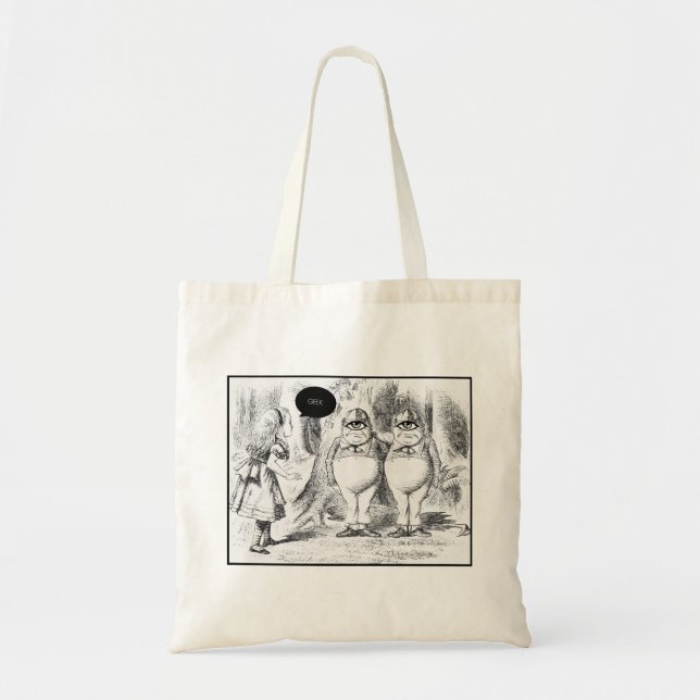 GEEK CLOTHING/alice secteye Tote Bag (Front)