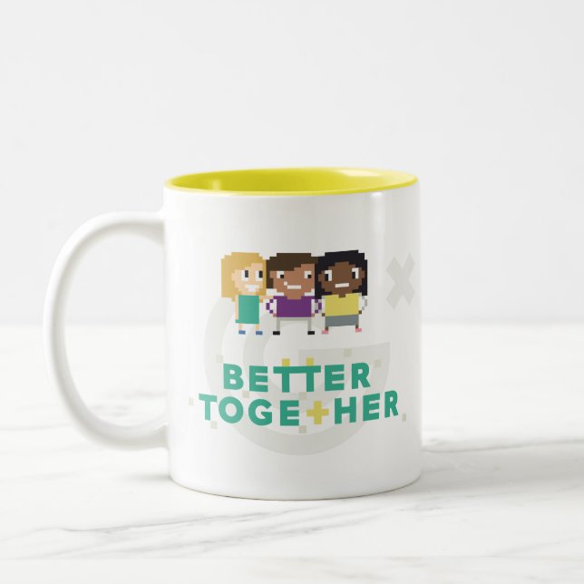 Geek de fille X : Améliorez ensemble la tasse à (Gauche)