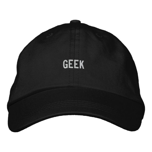 Geek Embroidered Hat (Front)