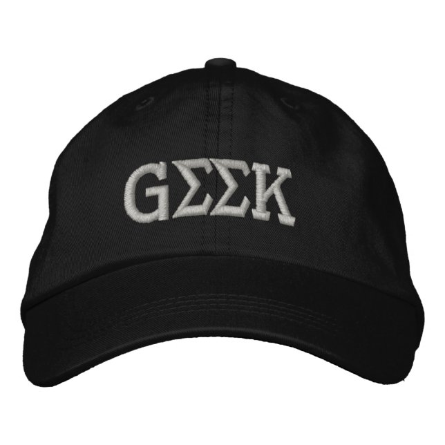 Geek Embroidered Hat (Front)