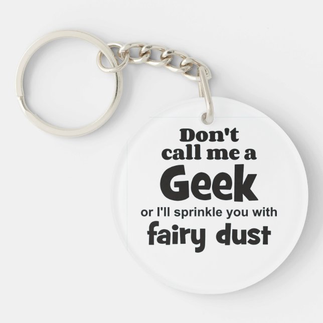 Geek fairy dust bf keychain (Front)