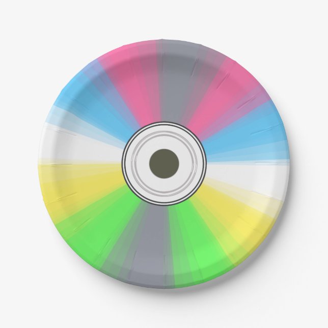 Geek Fake CD Paper Plate (Front)