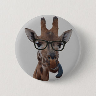Geek Giraffe 2 Inch Round Button