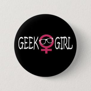 Geek Girl 2 Inch Round Button