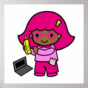 geek girl poster