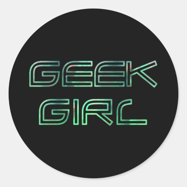 Geek Girl Sticker (Front)