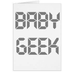 Geek gris de bébé des textes