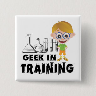 Geek in Training Chemistry 2 Inch Square Button