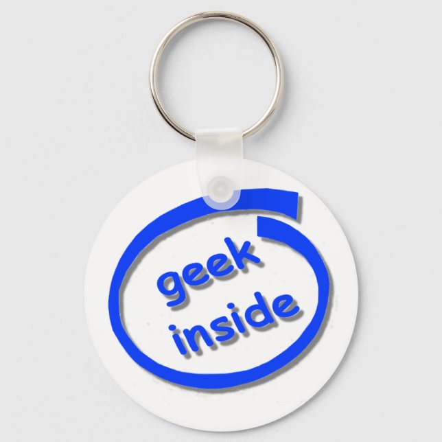 Geek Inside Keyring (Front)