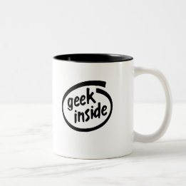 GEEK INSIDE Two-Tone COFFEE MUG