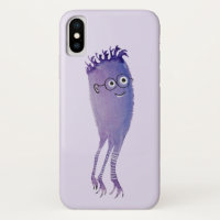 Geek Jellyfish Funny Monster With Glasses Watercol