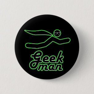 Geek Man 2 Inch Round Button