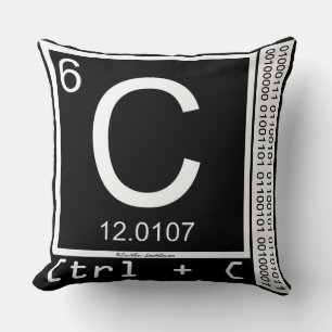 Geek Me! Carbon Copy Throw Pillow