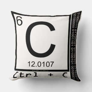 Geek Me! Carbon Copy Throw Pillow