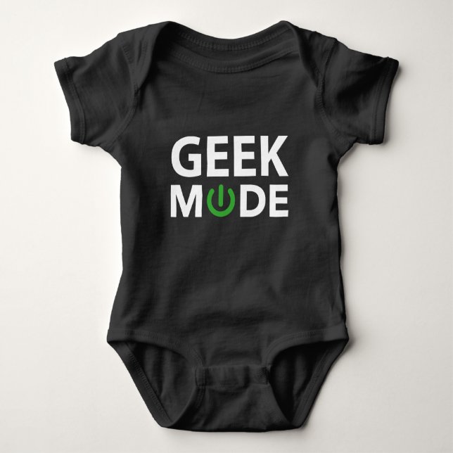 Geek Mode Baby Bodysuit (Front)